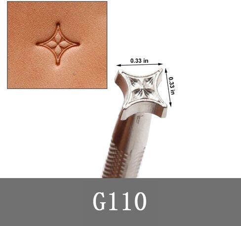 Leather Stamps,2 Pcs Stamping Tools for Craft Working 110 001 in Saudi Arabia