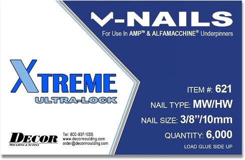 مسامير على شكل حرف V من Framer Supply لـ AMP والخشب الصلب والMDF، 1/2 بوصة (12 مم)، عبوة من 6000 قطعة in Kuwait
