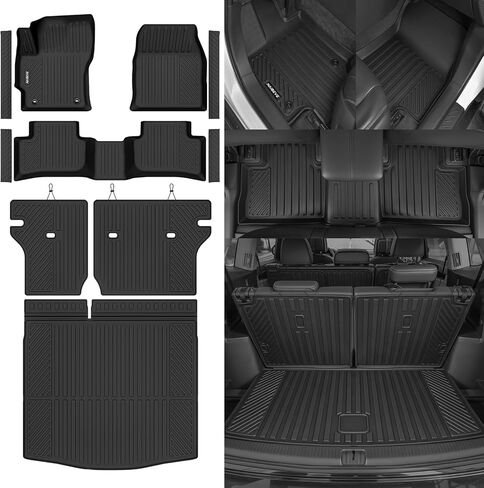 Naibeve Floor Mats for 2023 Hyundai Ioniq 6 - All Weather Custom Fit for Hyundai Ioniq 6 Floor Mats Cargo Liner Rear Cargo Tray Trunk Waterproof Interior Accessories in Saudi Arabia