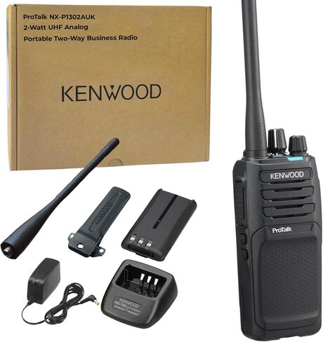 كينوود ProTalk NX-P1300AU راديو محمول ثنائي الاتجاه UHF (5 واط)، 64 قناة و4 مناطق، مكبر صوت عالي 1000 ميجاوات، 11 معيار Mil-Spec 810 (C/D/E/F/G) وIP54/55 مقاوم للطقس in Kuwait