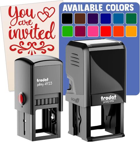 You are Invited Wedding Invite Self-Inking Rubber Stamp Ink Stamper - 1 Inch Small - Black Ink in Kuwait