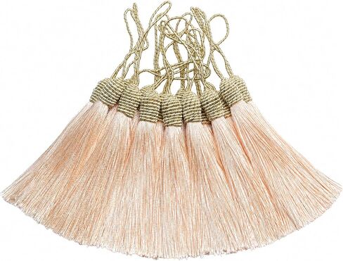 20pcs 15.5cm/6 Inch Tassel Silky Floss Bookmark Tassels with 2Inch Cord Loop Mixed Color Tassels for Crafts Bookmarks Jewelry Making Souvenir DIY Craft Accessory in Kuwait