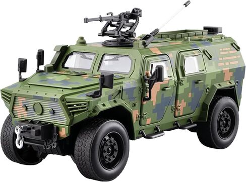 Diecast 1:20 Army Truck, Military Vehicle Toy, SWAT Car, 26 Movable Points in Kuwait