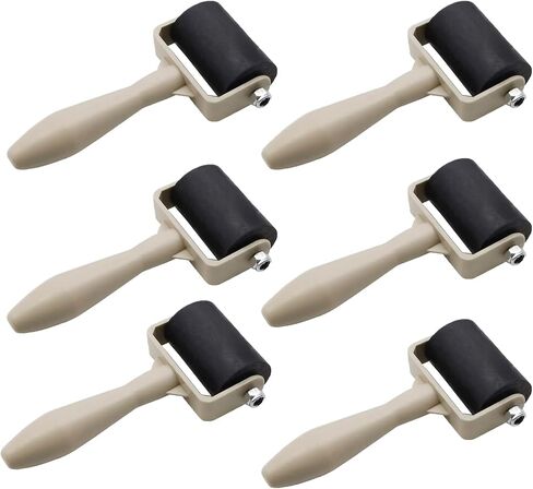 HRJZF Rubber Brayer Roller Set, 16 Pack, 1.4 Inch, Printmaking and Stamping Tools in Saudi Arabia