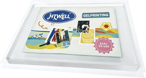 HTWELL 5"x7" & 8"x10" Gel Printing Plate kit with Brayer Roller in Saudi Arabia
