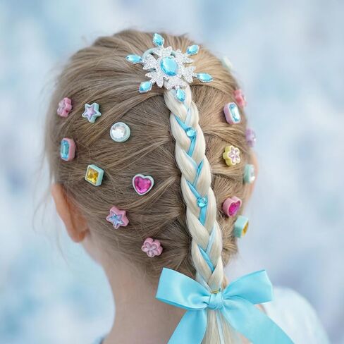 2026 Hair Gem Stamp Set, sparkling reusable hair gems, bday gift for girls. in Kuwait