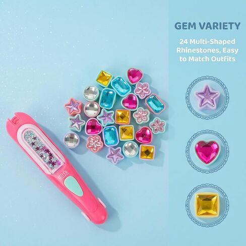 2026 Hair Gem Stamp Set, sparkling reusable hair gems, bday gift for girls. in Kuwait