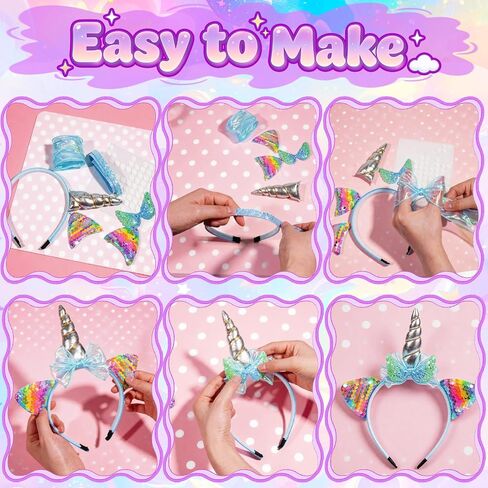 X Hot Popcorn DIY Headband Making Kit Make Your Own Fashion Headbands Arts and Crafts Kit in Saudi Arabia