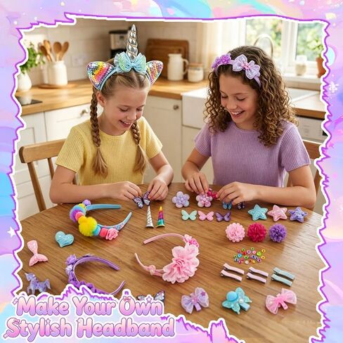 X Hot Popcorn DIY Headband Making Kit Make Your Own Fashion Headbands Arts and Crafts Kit in Saudi Arabia