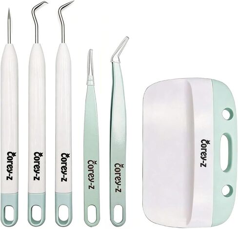 Craft Vinyl Weeding Kit,Precision Craft Vinyl Tools Set,Weeding Kits,for Cricut/Silhouette/Siser/Oracal 631 651 751 Vinyl in Kuwait