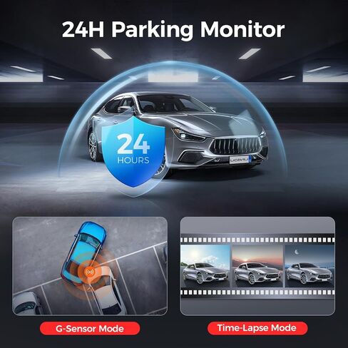 LINGDU D100 Smart Dash Cam for Cars, 2K Dash Cam with GPS WI-FI, Car Camera with 0.96" LCD Display, Night Vision, WDR, Parking Mode, Loop Recording, G-Sensor, 150° Wide Angle in Saudi Arabia