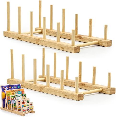 Barydat 2 Pcs Wooden Puzzle Display Stand Jigsaw Puzzle Holder Rack, Puzzle Storage Rack Organizer Shelf for Adults Craft Collection Lovers in Kuwait