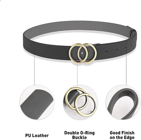 Vikodah Women Fashion Rhinestone Belt Western Cowgirl Style Bling Studded Belt for Jeans Pants (suit for waist 29-39") in Kuwait