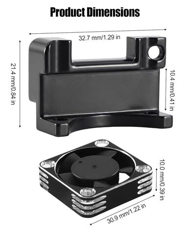 30mm Fan Mount Compatible with Arrma Mojave Grom BLX in Kuwait
