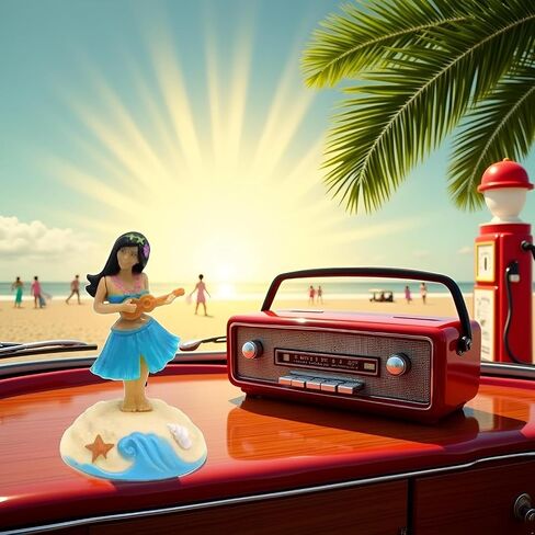 Solar Powered Dancing Figures Decoration - Solar Shaking Head Ornaments Hula Girl - Solar Powered Car Dashboard Interior Decoration Desktop Ornaments Shaking Head Figure Ornament in Saudi Arabia
