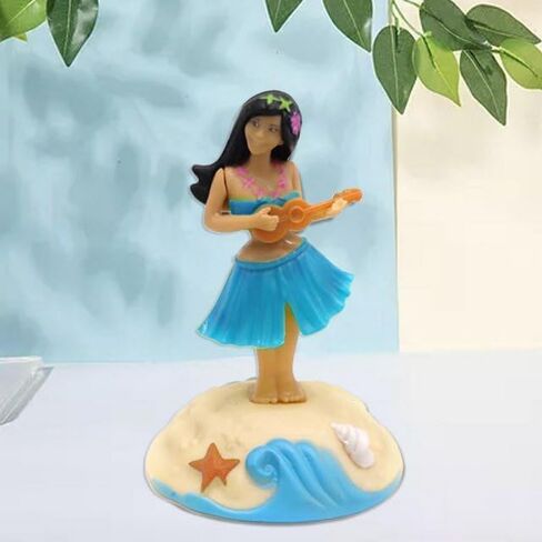 Solar Powered Dancing Figures Decoration - Solar Shaking Head Ornaments Hula Girl - Solar Powered Car Dashboard Interior Decoration Desktop Ornaments Shaking Head Figure Ornament in Saudi Arabia
