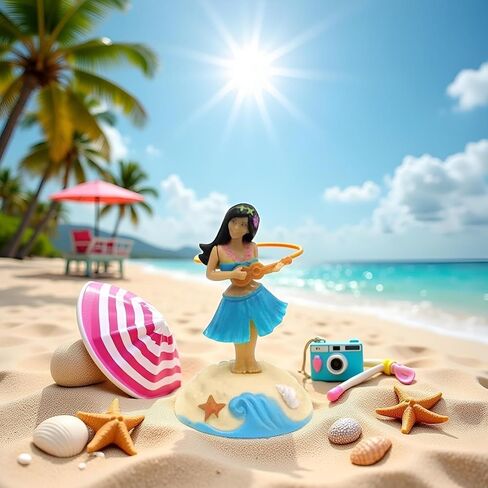 Solar Powered Dancing Figures Decoration - Solar Shaking Head Ornaments Hula Girl - Solar Powered Car Dashboard Interior Decoration Desktop Ornaments Shaking Head Figure Ornament in Saudi Arabia