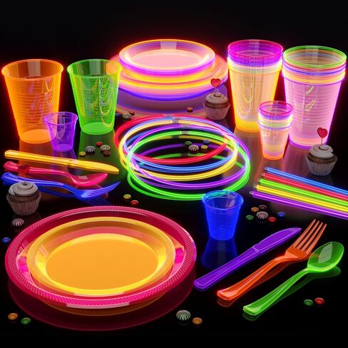 200 22" Glow Light Stick Neon Necklaces WHOLESALE PACK (2 Tubes of 100 ) in Kuwait