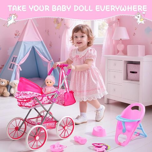DRAMATION Baby Balance Bike,Toddler Bike for 12-18 Month, Toddler Bicycle Toy for 1 Year Old Girls, Baby Walker Balance Bike with Rabbit Stickers, Baby Girl Toy, First Birthday Gift, Pink in Kuwait