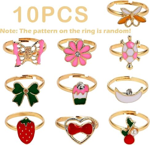 Faburo 30pcs Kids Jewelry for Girls, 10 Necklaces, 10 Rings, 10 Bracelets in Kuwait