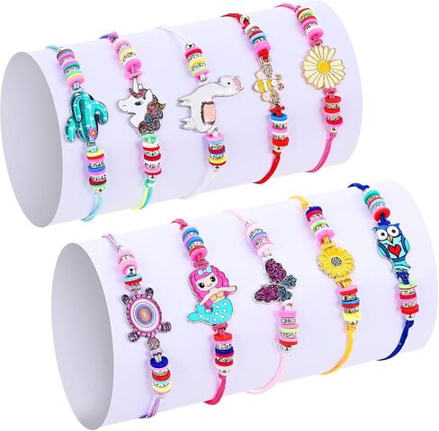 Faburo 30pcs Kids Jewelry for Girls, 10 Necklaces, 10 Rings, 10 Bracelets in Kuwait