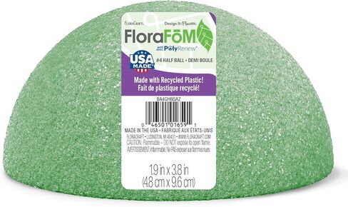 FloraCraft FloraFōM نصف كرة 3.8 بوصة × 7.8 بوصة أخضر in Kuwait