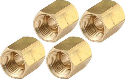 Allstar Performance ALL50131 1/4" Inverted Flare Union Brass Brake Line Adapter Fitting, (Pack of 4) in Kuwait