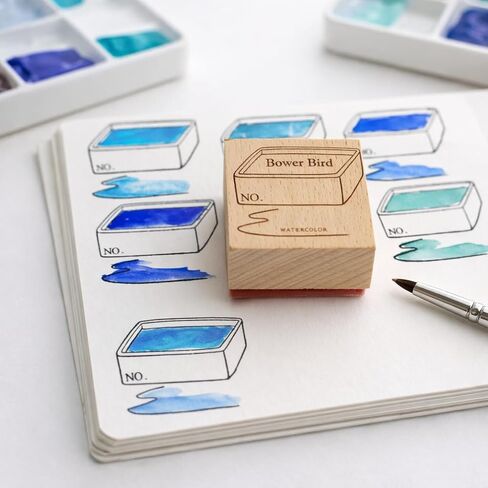 Watercolor Seals, Acrylic Rubber Seals for Making Watercolor Color Cards, Pigment Color Testing Seals, Collecting Colors, and Assisting in The Production of Color Card Samples (Acrylic Rubber Set) in Kuwait