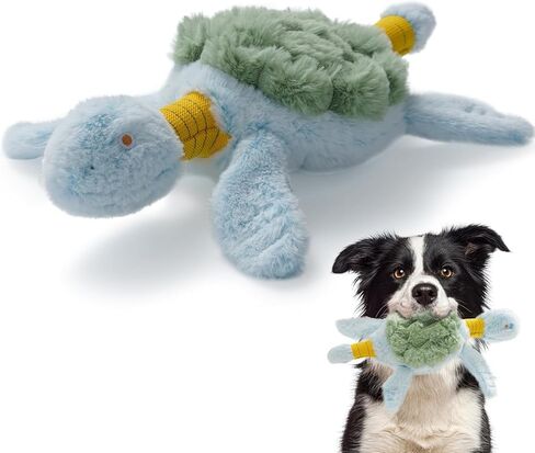 Fuzzwoof No-Stuffing Bunny Squeaky Dog Toy, Cute Plush Puppy Teething Toy in Saudi Arabia