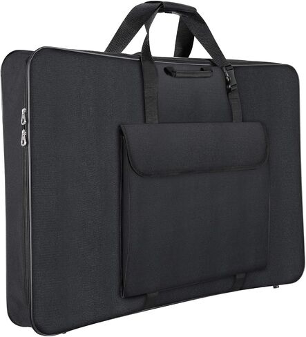 1st Place Products Premium Art Portfolio Case - 24" x 36" - Soft Sided - Steel Frame - Waterproof & Tear Resistant - Artwork, Photography, Sketch, LCD, Monitor, Solar Panel - Shoulder Straps & Handles in Saudi Arabia