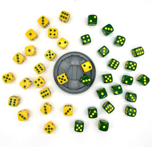 Big Discoveries Trash Dice Fast-Paced Family Dice Game | Exciting 2-Player Board and Dice Game with Trash Can and 40 Piece Dice Set | for Travel, Party, and Games Night in Kuwait