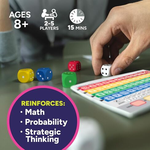 Gamewright Qwixx Mixx - Genuine Enhanced Game Play Add-On Replacement Scorecards for Qwixx - A Fast Family Dice Game, 8 + years in Saudi Arabia