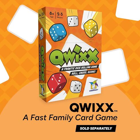 Gamewright Qwixx Mixx - Genuine Enhanced Game Play Add-On Replacement Scorecards for Qwixx - A Fast Family Dice Game, 8 + years in Saudi Arabia