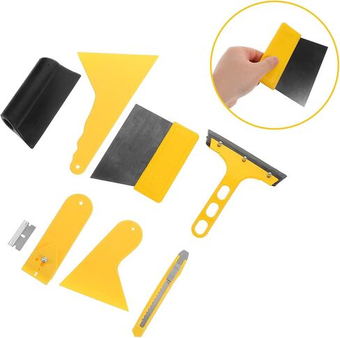Outanaya Car Film Squeegee Tool Kit, Plastic Scrapers for Window Tinting in Kuwait