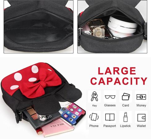 Cute Mini Mouse Crossbody Bag for Little Girls Mini Toddler Crossbody Purse Small Kids Shoulder Handbag Cross Body Bag in Kuwait