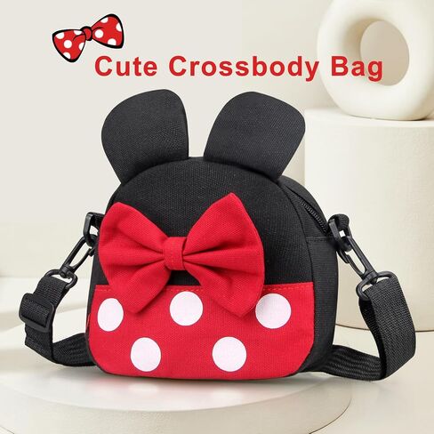 Cute Mini Mouse Crossbody Bag for Little Girls Mini Toddler Crossbody Purse Small Kids Shoulder Handbag Cross Body Bag in Kuwait