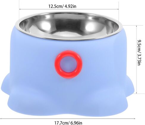 PET Bowl, Portable Feeding Dish Stainless Steel Non-Tipping Octopus Shaped in Kuwait
