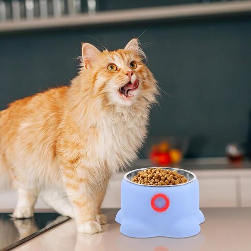 PET Bowl, Portable Feeding Dish Stainless Steel Non-Tipping Octopus Shaped in Kuwait