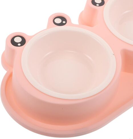 Double PET Feeding Bowls with Non Slip Sets Frog Shaped in Kuwait