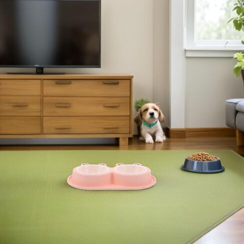 Double PET Feeding Bowls with Non Slip Sets Frog Shaped in Kuwait