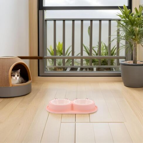 Double PET Feeding Bowls with Non Slip Sets Frog Shaped in Kuwait