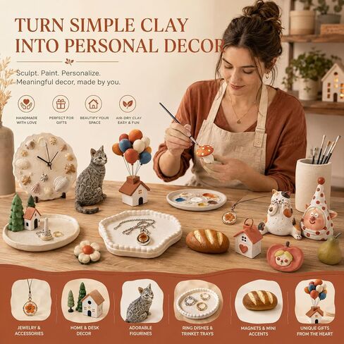 Air Hardening Modeling Clay - Lightweight Air Dry Clay for Arts and Crafts in Saudi Arabia