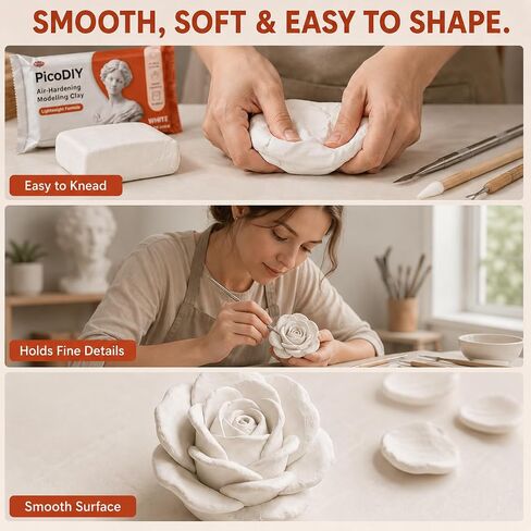 Air Hardening Modeling Clay - Lightweight Air Dry Clay for Arts and Crafts in Saudi Arabia