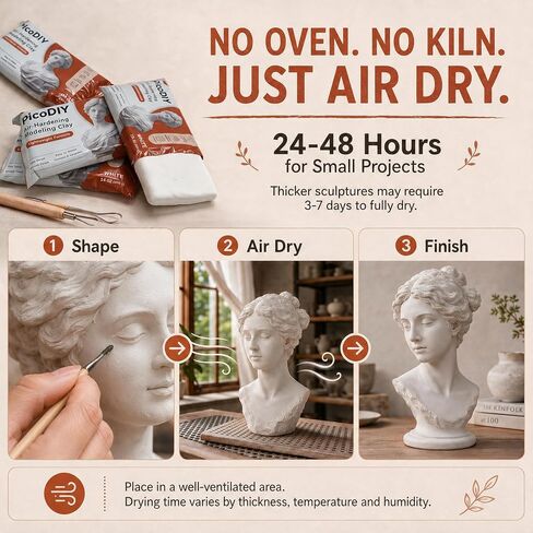 Air Hardening Modeling Clay - Lightweight Air Dry Clay for Arts and Crafts in Saudi Arabia
