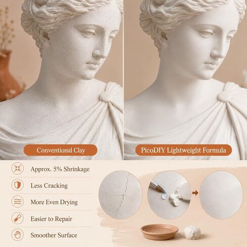 Air Hardening Modeling Clay - Lightweight Air Dry Clay for Arts and Crafts in Saudi Arabia