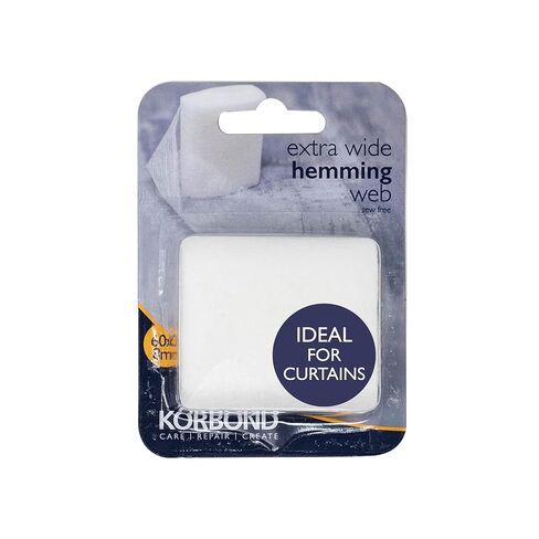 Hemming 2.5 Inch x 9 Yards – Iron On, No Sewing Required – Adhesive Web Perfect for Bonding and Crafting Projects, White in Kuwait