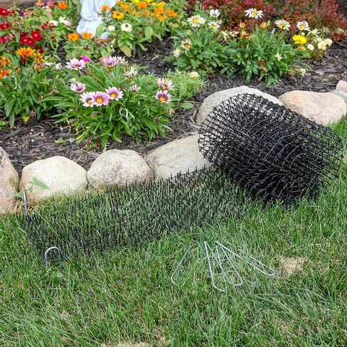 Tapix Cat Scat Mat with Spikes (8 ft.) – Cat Deterrent Strips for Garden, Yard & Furniture, Indoor & Outdoor, 6 Staples Included in Saudi Arabia