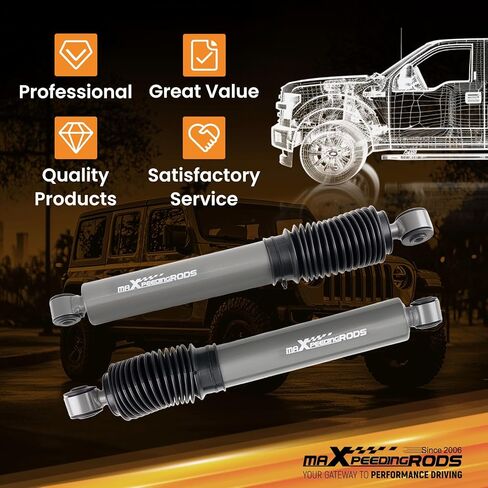 maXpeedingrods 2-8" for Ford F250 F350 Super Duty 4WD 1999-2004, Excursion 4WD 2000-2005, Lift Dual Steering Stabilizer in Kuwait