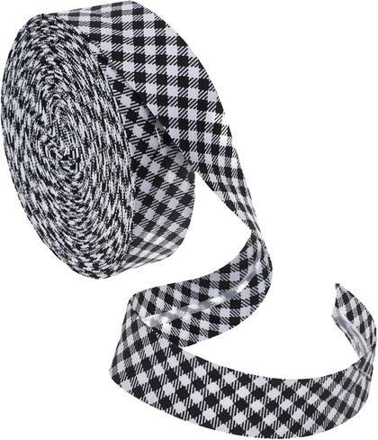 Black Bias Tape for Sewing - 10yd Cotton Double Fold Pre-fold Binding 2cm in Kuwait
