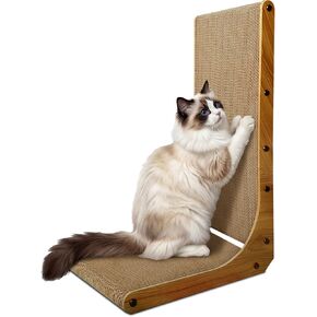 Cat Scratcher, L-Shaped Cat Scratching Pad with Box, 26 Inch, Large in Kuwait